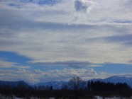 ein Himmel wie gemalt über den allgäuer Alpen