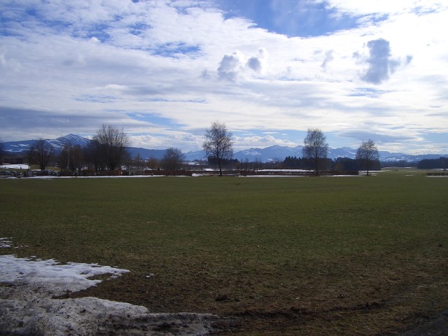Himmel der Bayern-wei und blau