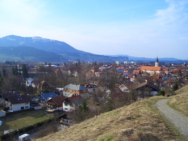 ein Blick auf den sdlichen Teil Sonthofens